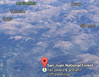San Juan National Forest recreation area