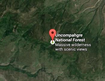 Uncompahgre National Forest recreation area