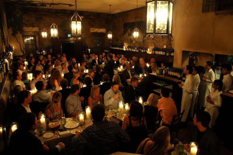 People at Telluride wedding reception