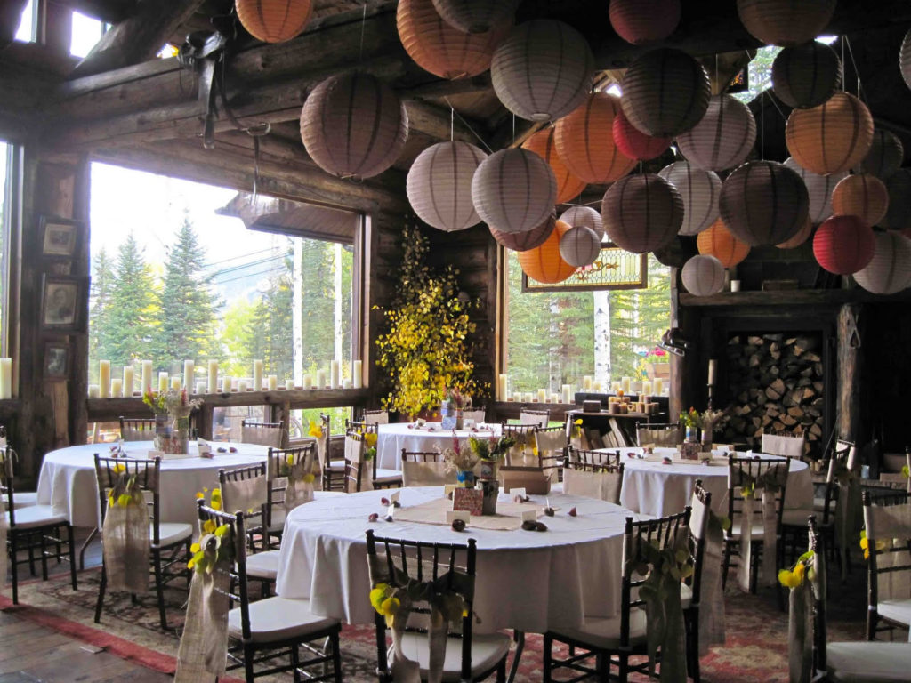 Wedding reception at Castlewood in Telluride