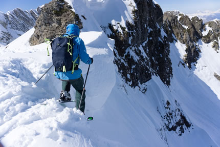 Backcountry skiing in Telluride