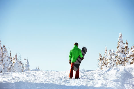 Backcountry snowboarding in Telluride