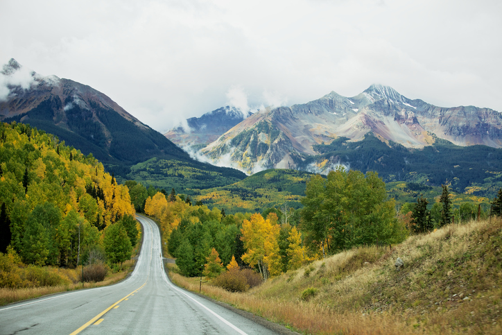 Telluride cycling view