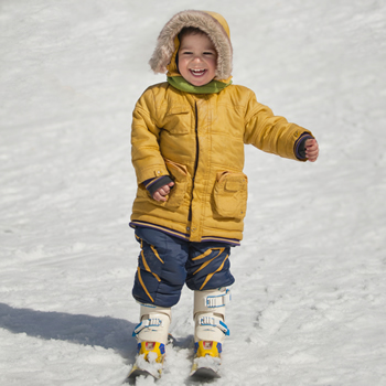 Child skiing in Telluride