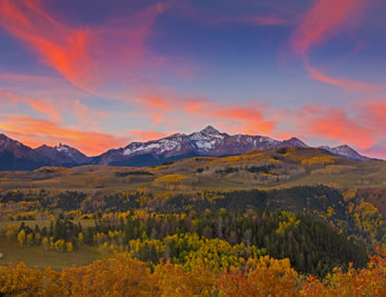 Telluride off-season sunset