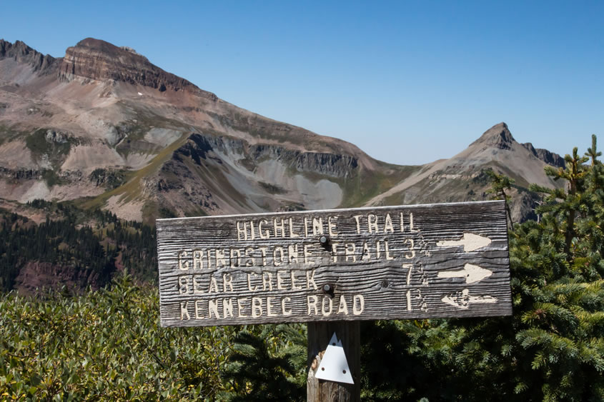 Bear Creek Falls sign