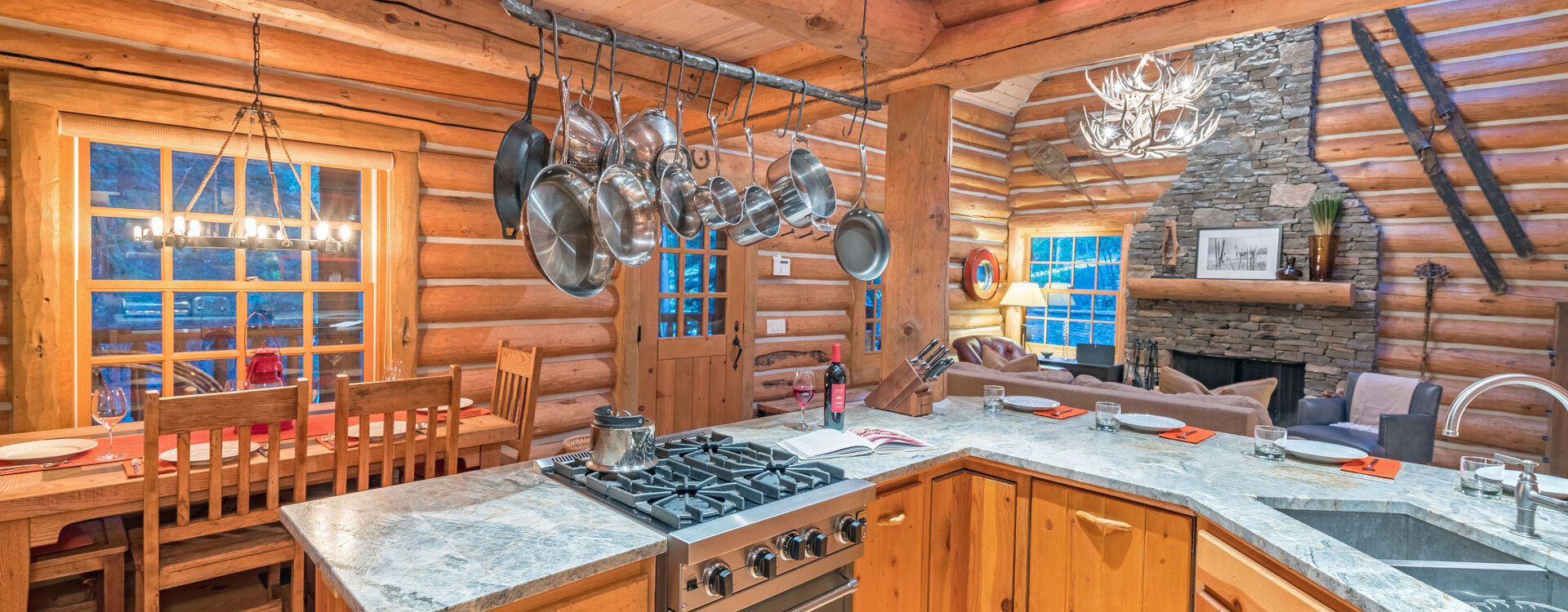 9-Telluride-Yellow-Brick-Cabin-Kitchen-to-Dining